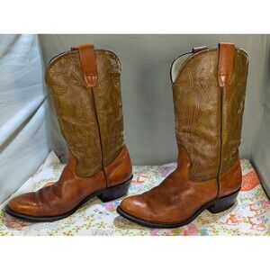 Vintage Acme Leather Cowboy Boots Size 9 EEE